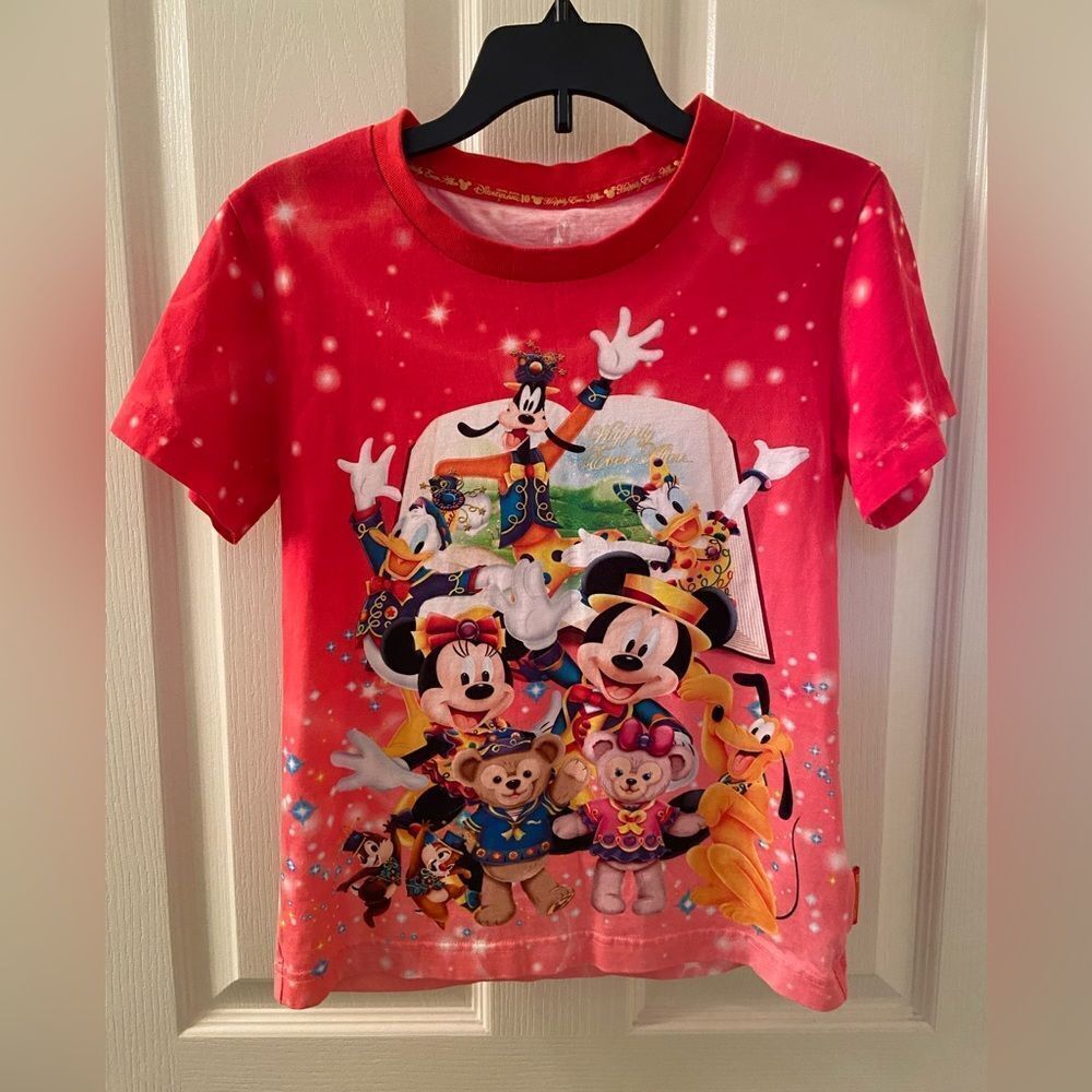 Hong Kong Disneyland 10 Year Anniversary Shirt Top Women's Size XS